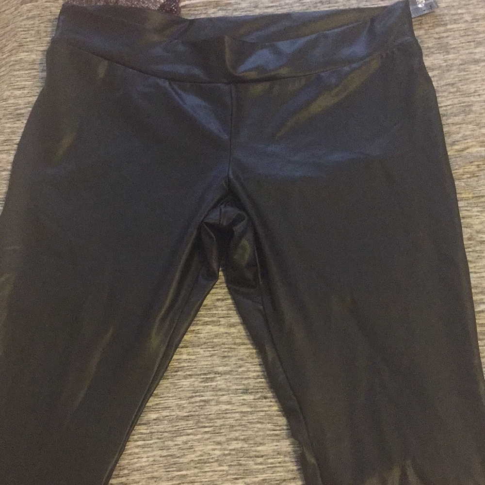 Faux leather leggings
